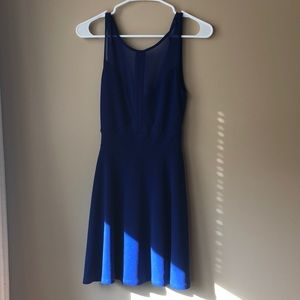 Navy mesh dress